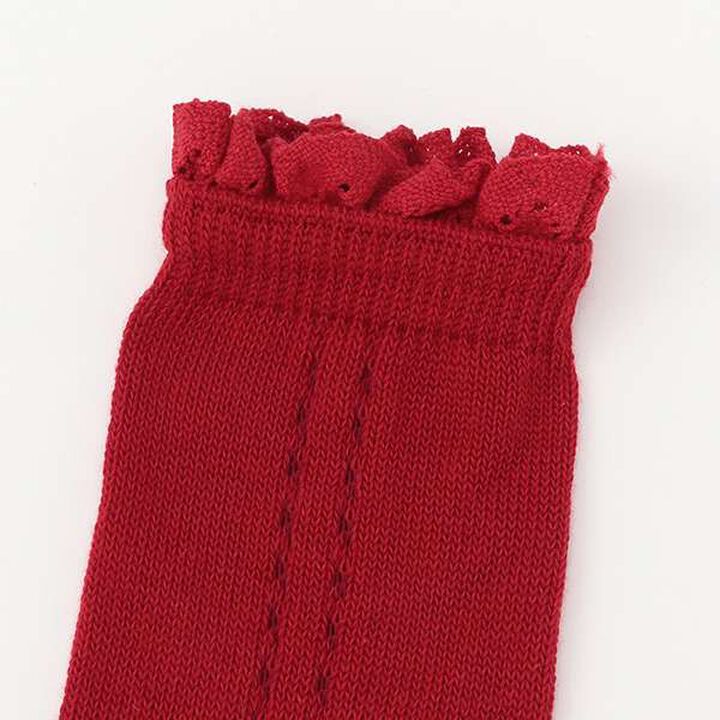 Lace Knee-High Socks,Gray, medium image number 1