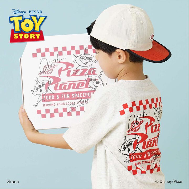 [Disney-Pixar-Toy Story] Alien Wide Short Sleeve T-Shirt,Milky white, medium image number 0
