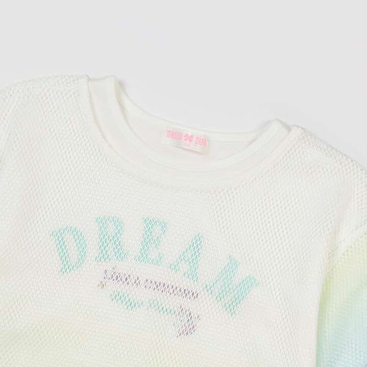 Gradient Mesh Layered T-Shirt,Mint, medium image number 10