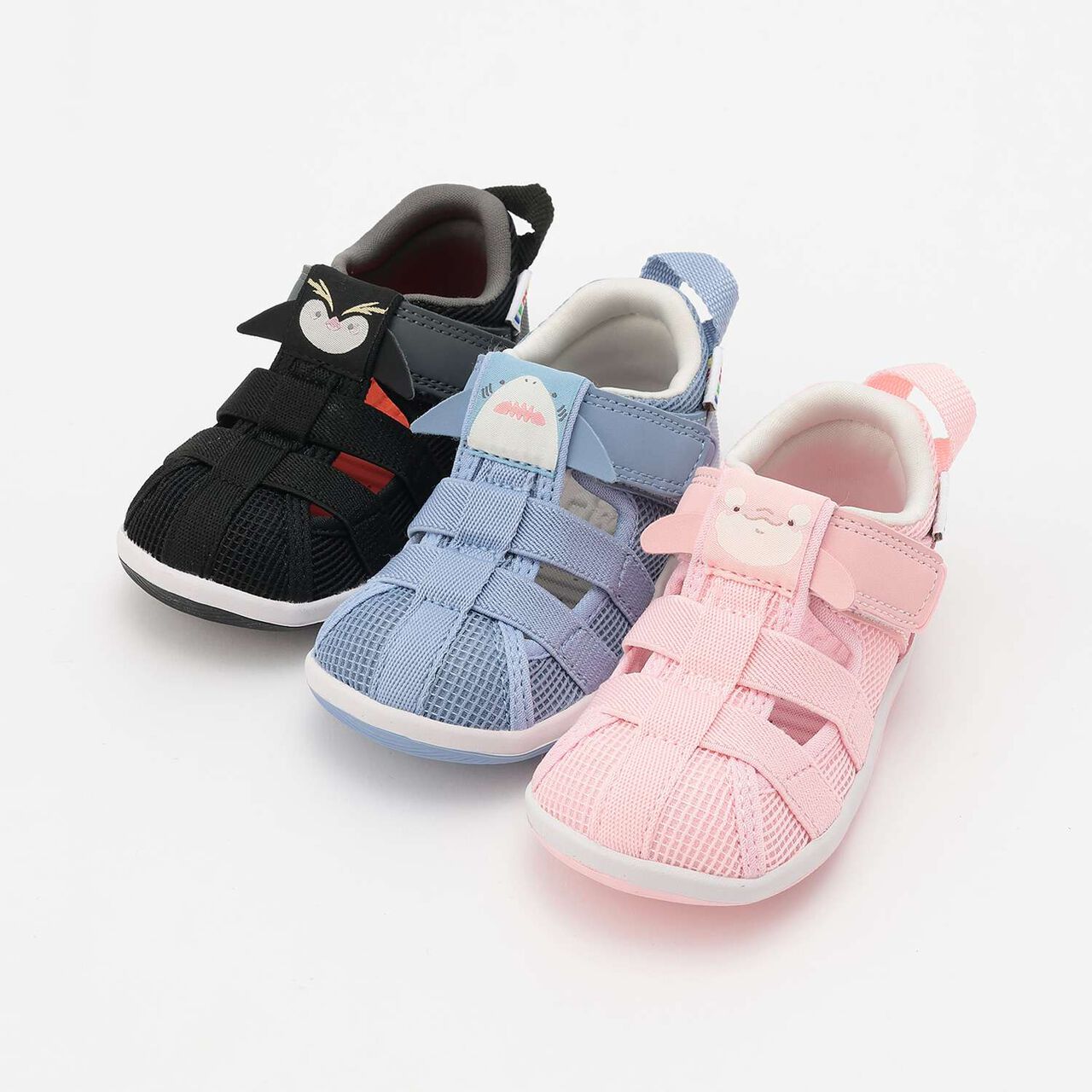 IFME Creature Double Strap Summer Shoes,Black, large image number 3