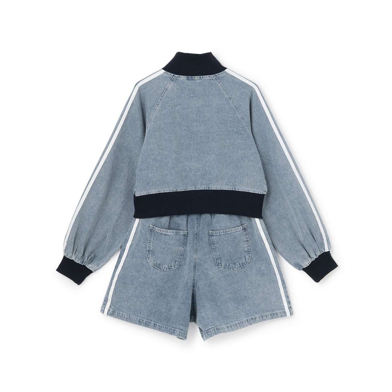 Denim Zip Setup,Blue, large image number 1