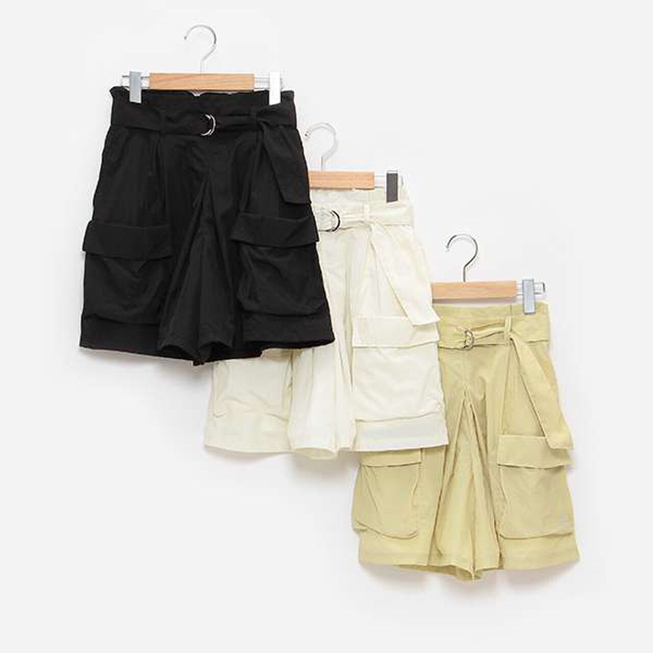 Cargo Culottes,Black, large image number 13
