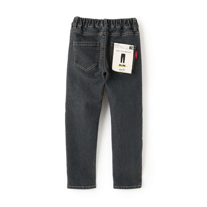 Denim Slim Straight Pants,Gray, medium image number 12