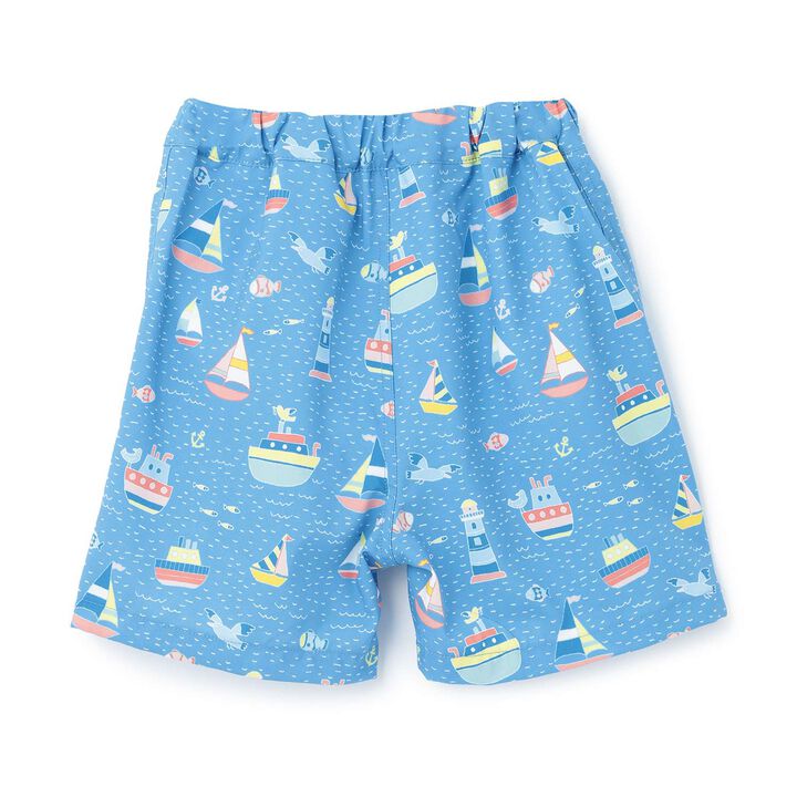[SWIM] Marine Pattern Boys' Swim Pants [UV Protection],Blue, medium image number 4