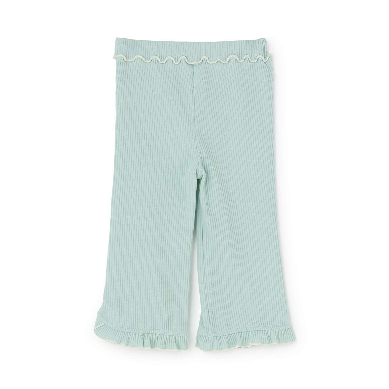 Merrowed Frill Flared Pants,Charcoal gray, large image number 19