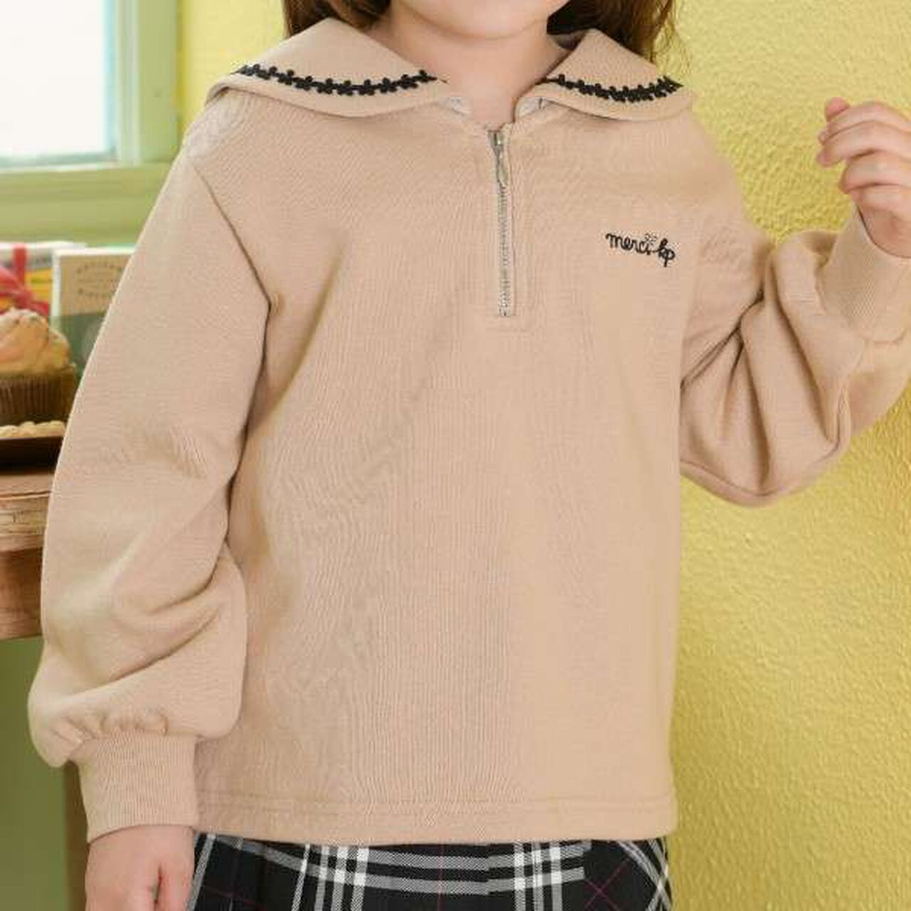 KP Sailor Collar Sweatshirt (100-160),Navy, large image number 11