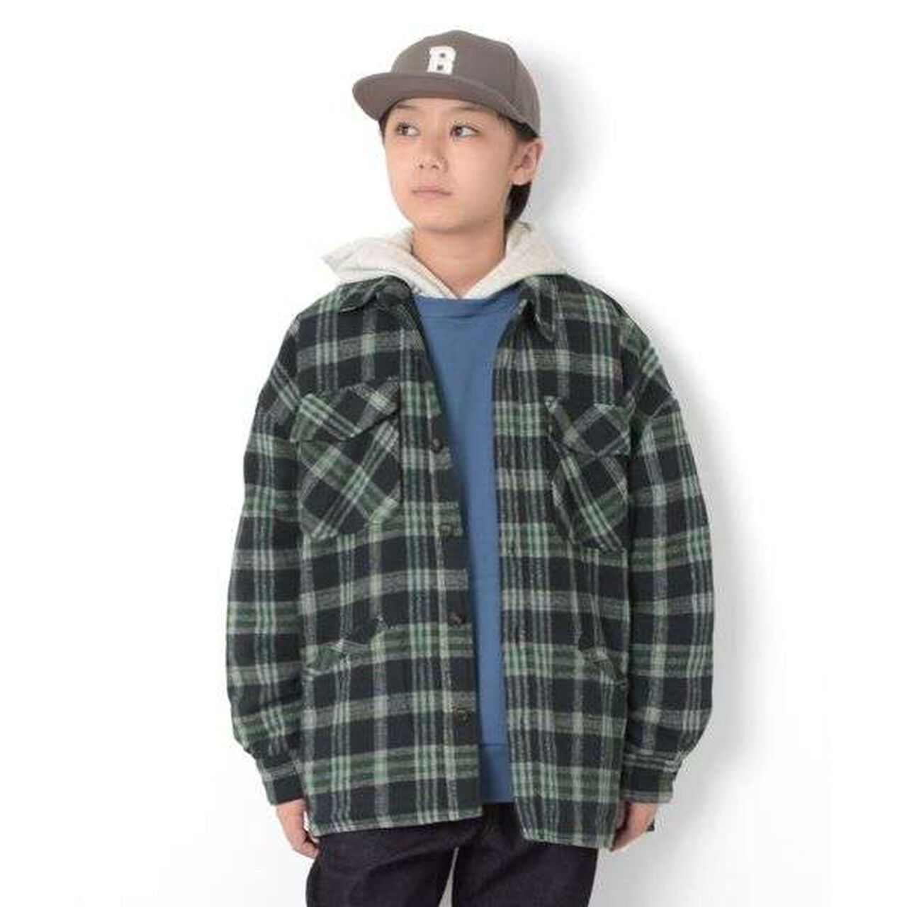 [Penfield] Check CPO Shirt,Navy, large image number 6