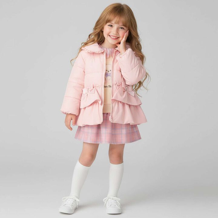 Padded Peplum Blouson,Pink, medium image number 13