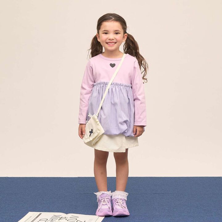 [School-Ready] [Water-Repellent, Anti-Stain, Durable, UV] Frill Detachable Pocket with Ribbon,Blue gray, medium image number 15