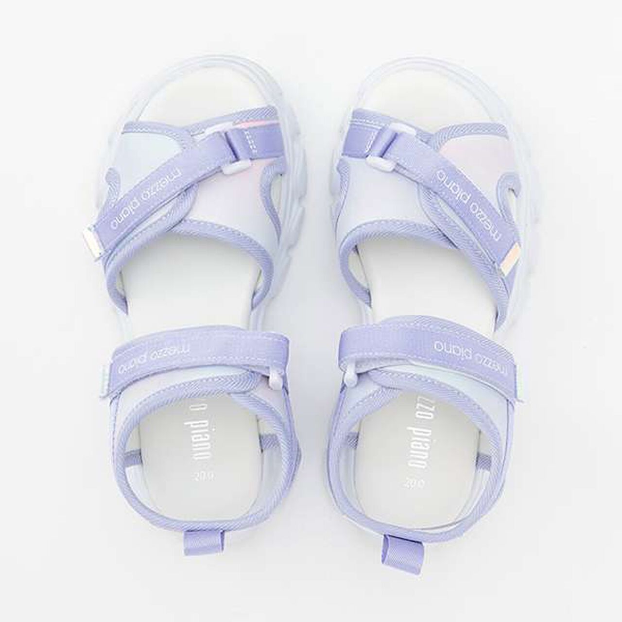 Platform Sports Sandals,White, large image number 9