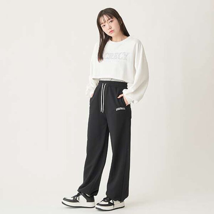 Drawstring Sweatpants,Smoke white, medium image number 2