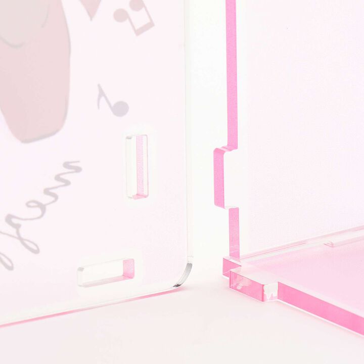 [Stationery] Ballet Pattern Acrylic Pen Holder,Light pink, medium image number 3