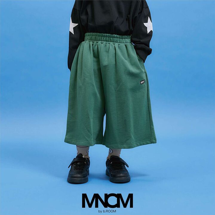 八分長寬版衛衣褲 [MNCM],卡其色, medium image number 0
