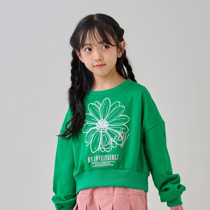 Flower Flock Pullover,, medium