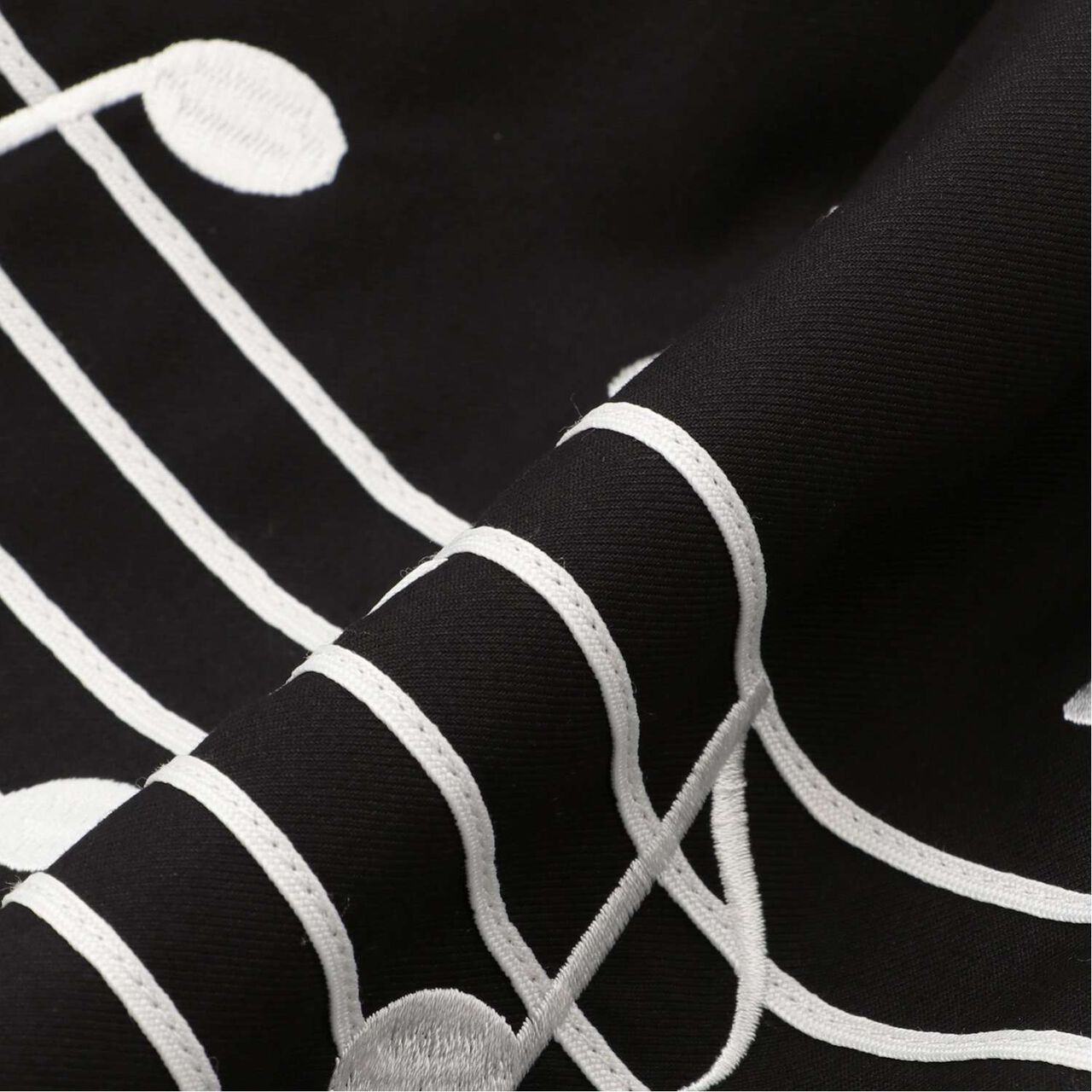 Musical Note Jumper Skirt,Black, large image number 9