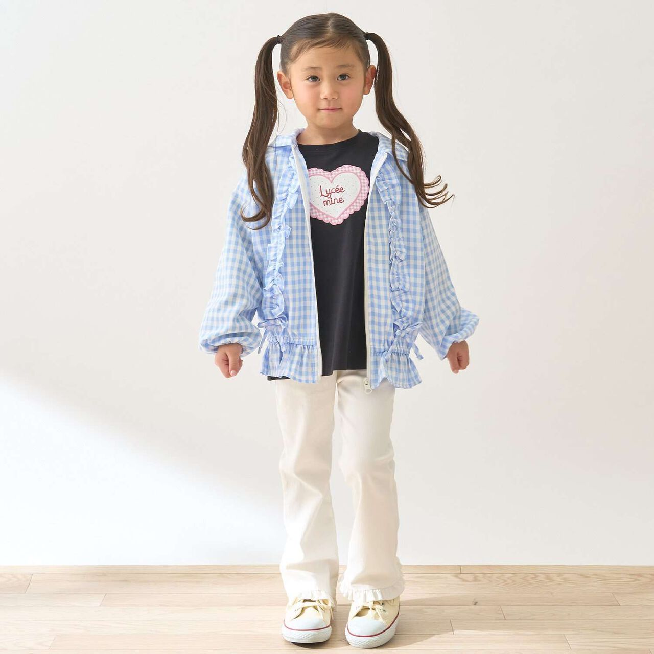 Quick-Dry UV Heart Print Puff Sleeve T-Shirt [Lycee Mine Ballet Series],Lavender, large image number 20