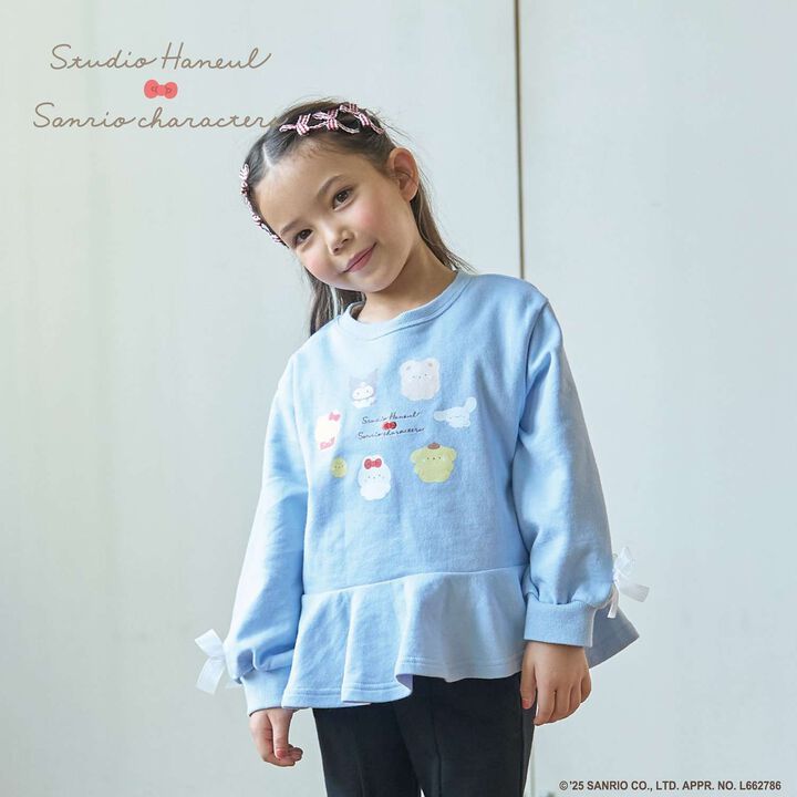 [Studio Hanul x Sanrio Characters] Peplum Silhouette Print Sweatshirt,, medium