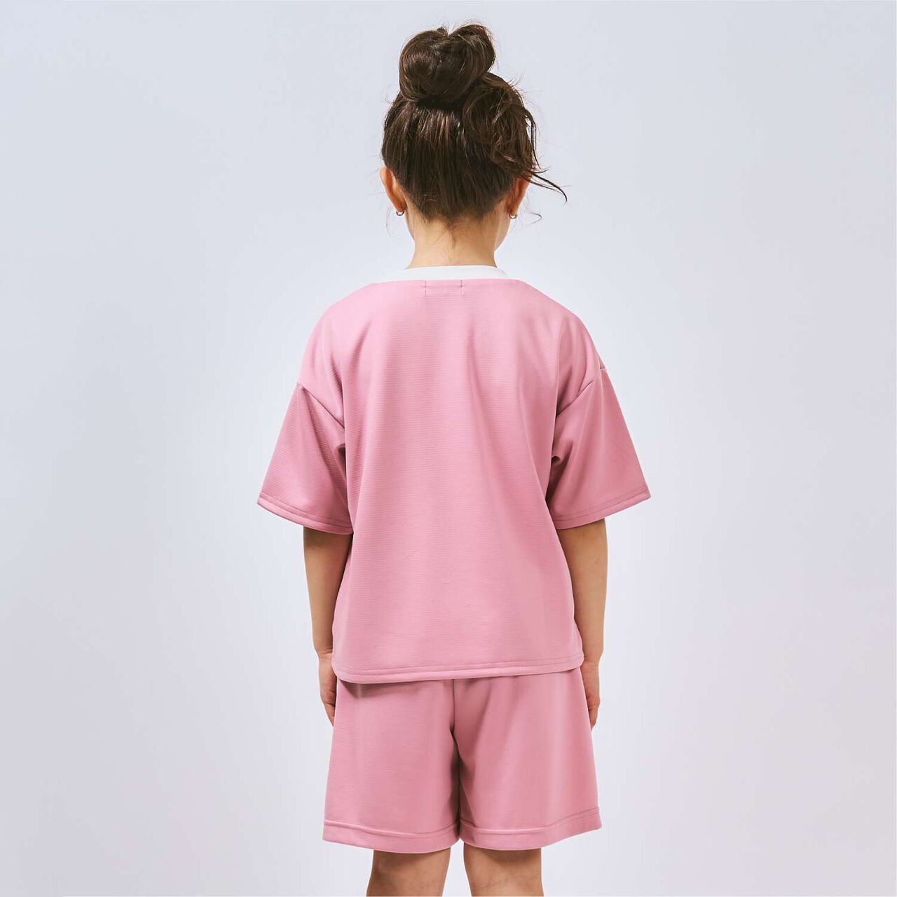 Sleek Plus Quick-Dry Mesh Sports Outfit Set,Off white, large image number 4