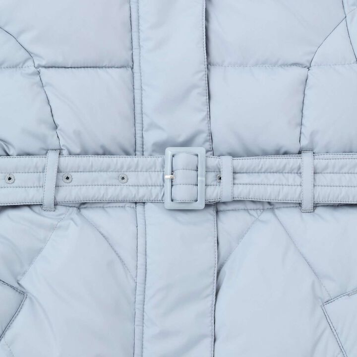 Water-Repellent Ribbon Belt Long Down with Beautiful Silhouette,Pink, medium image number 4