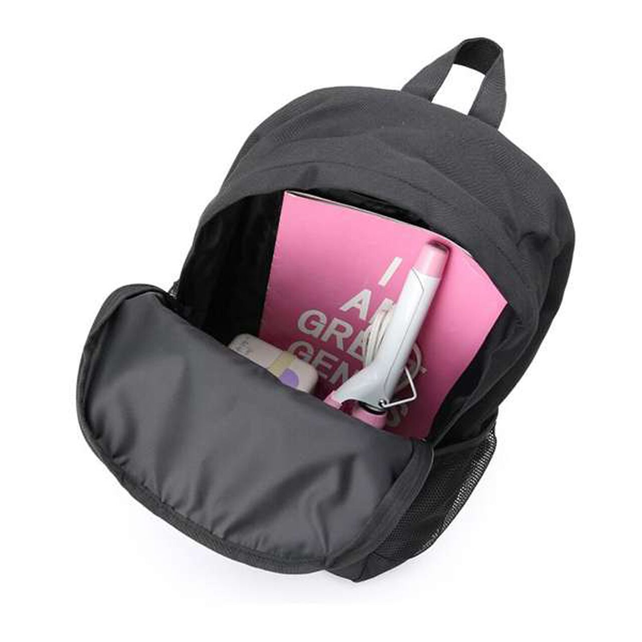 [Approx. 23L] Bi-Color Mesh Backpack,White, large image number 17