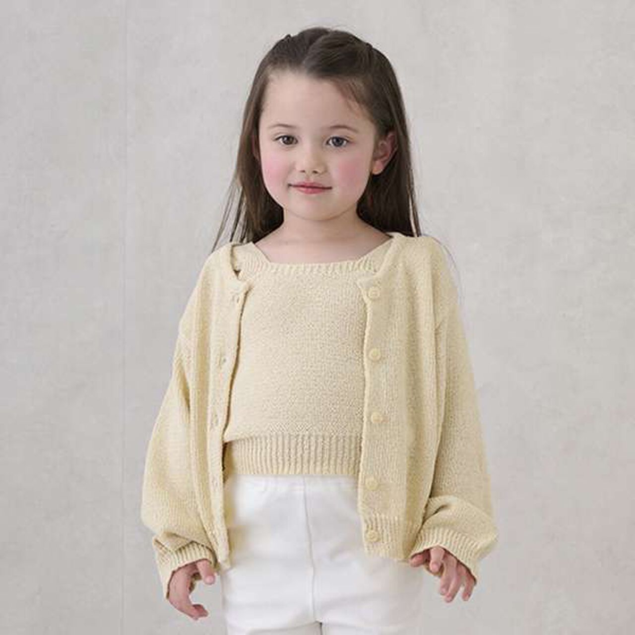 [Link] Knit Ensemble,Cream, large image number 0