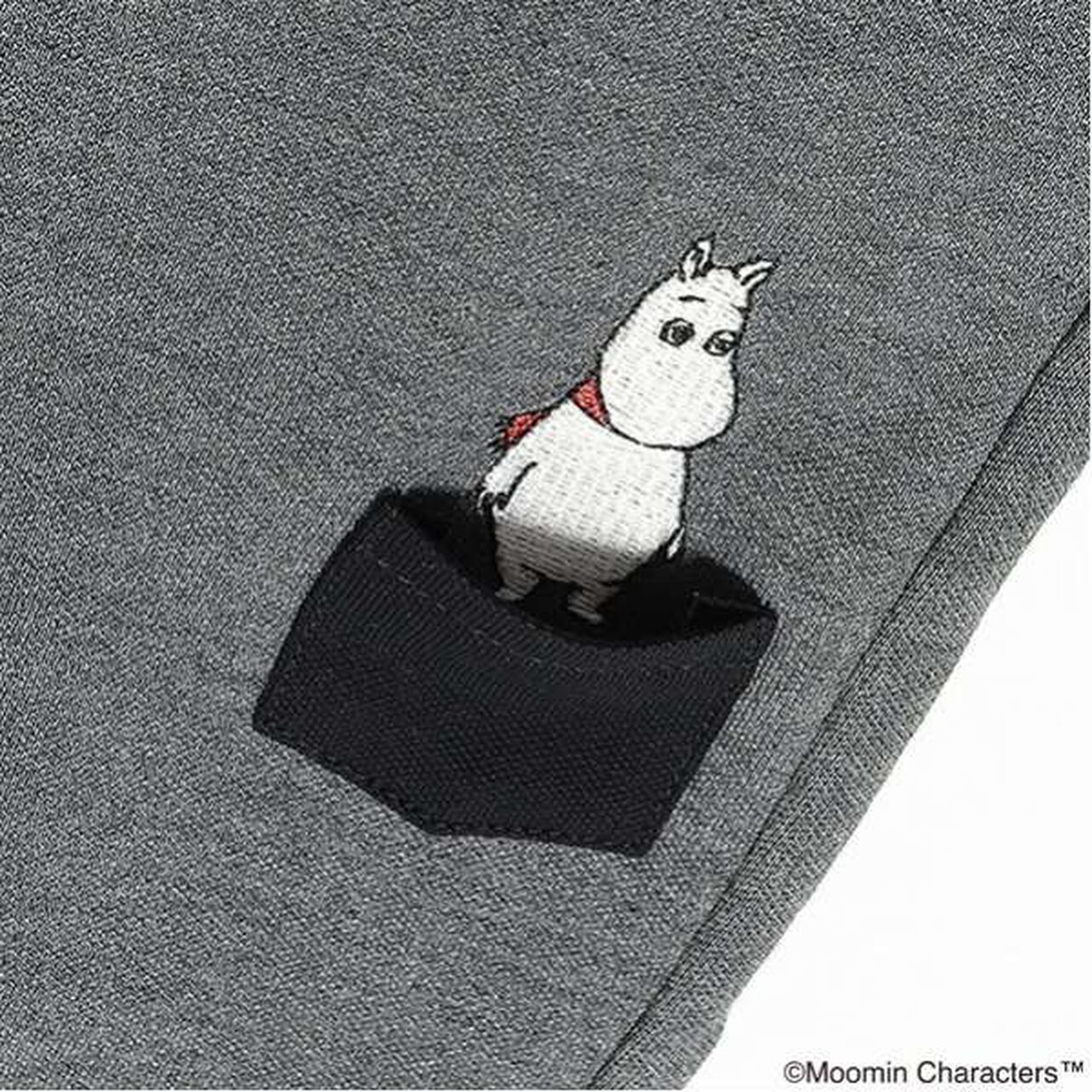 [MOOMIN] Moomin House Long-Length Leggings,Charcoal gray, large image number 14