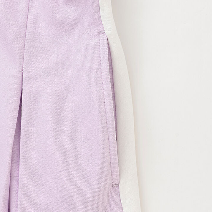 Cool Touch Side Panel Box Pleated Skirt-Pants,Lavender, medium image number 4