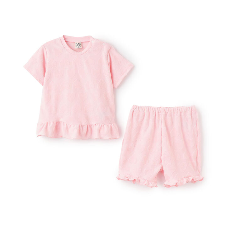 Jacquard Pile Loungewear Set,Pink, medium image number 13
