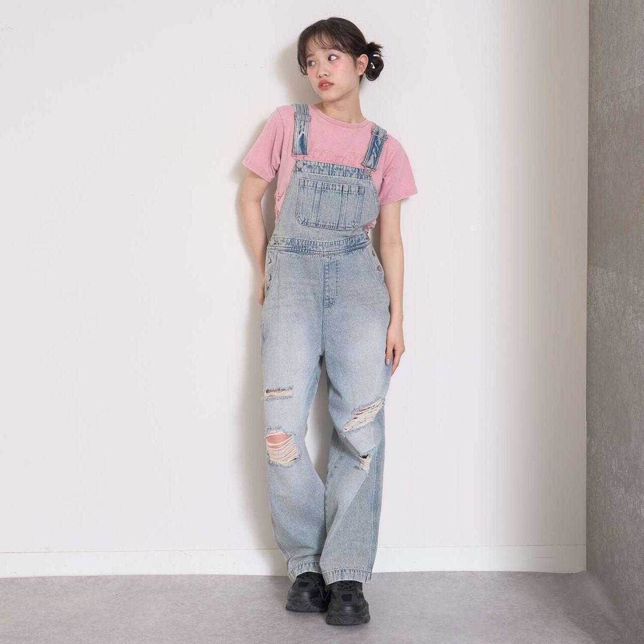 [BS] Denim Overalls,Blue, large image number 6