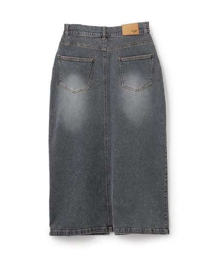 Denim Long Skirt,Gray, medium image number 13