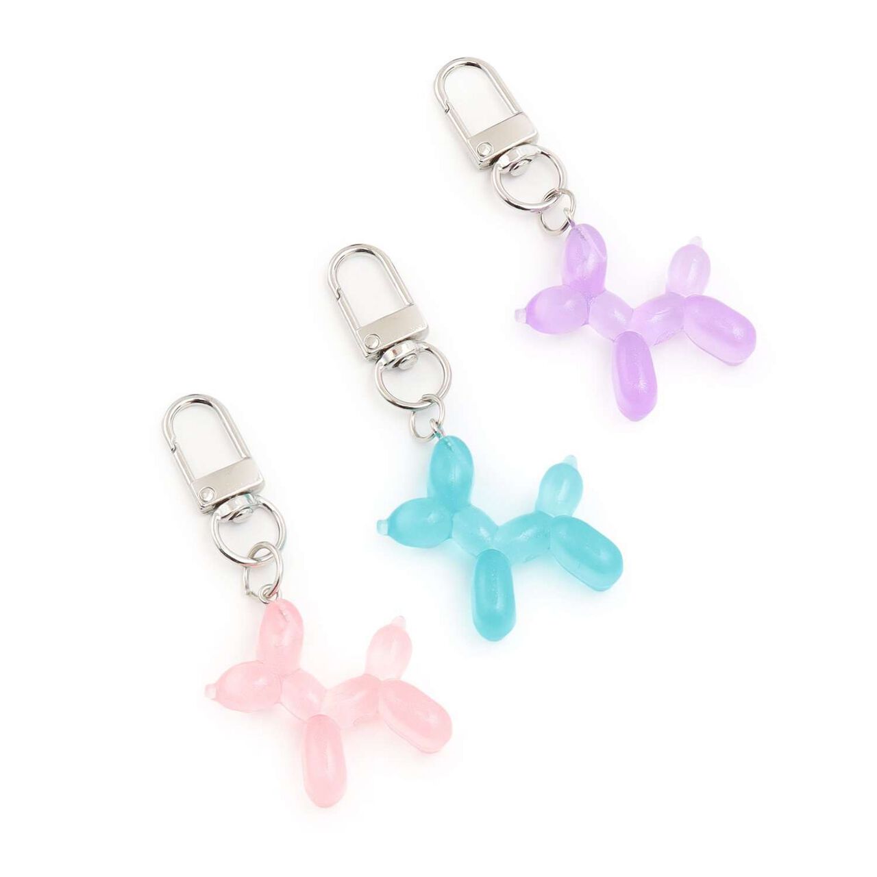 [For Preschool Use] [Safe] Glow-in-the-Dark Balloon Art Keychain,Turquoise, large image number 6