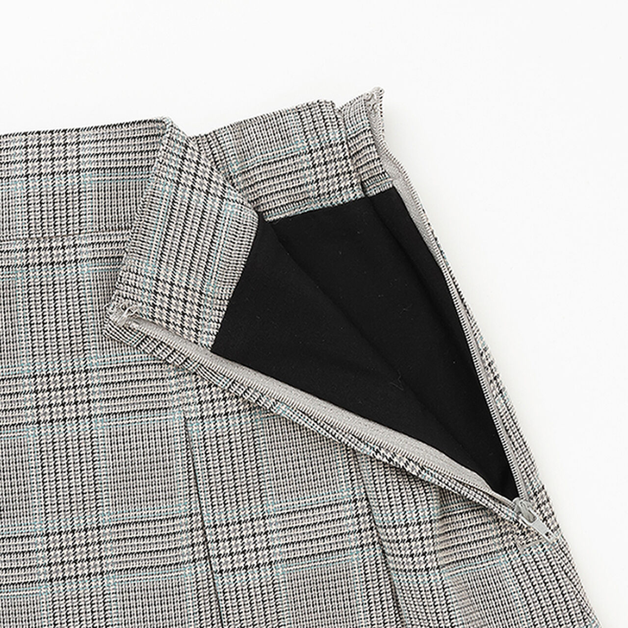 *Box Pleated Skirt-Pants,Gray, large image number 4