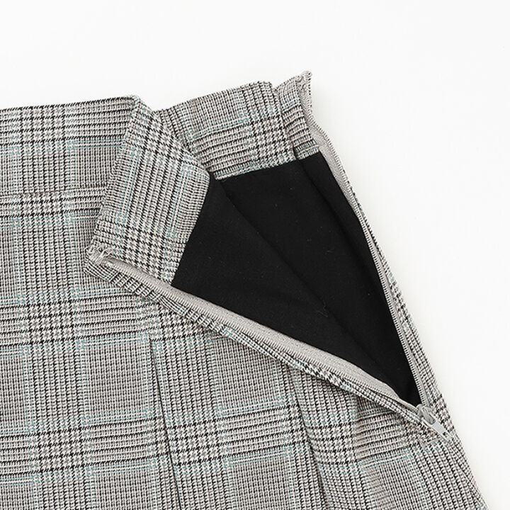 *Box Pleated Skirt-Pants,Gray, medium image number 4