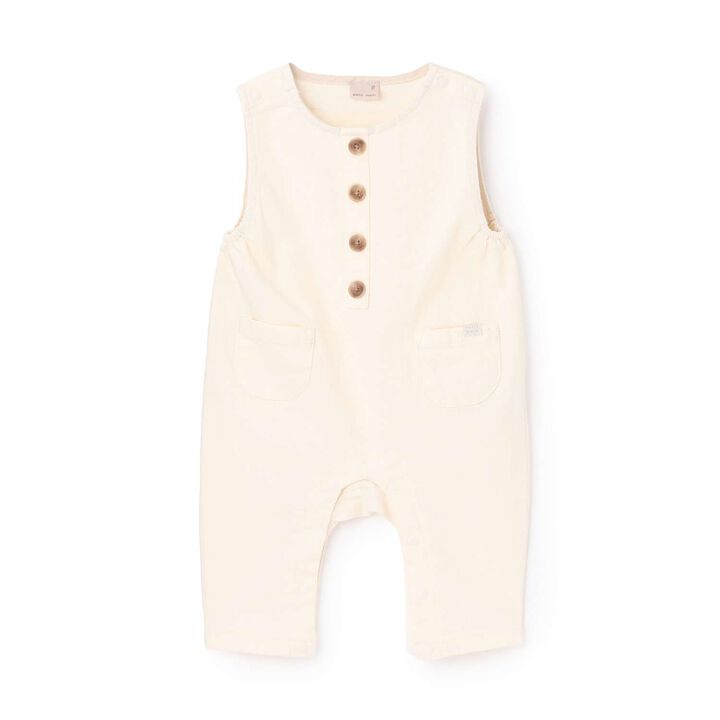 Denim Overalls,Ivory, medium image number 0
