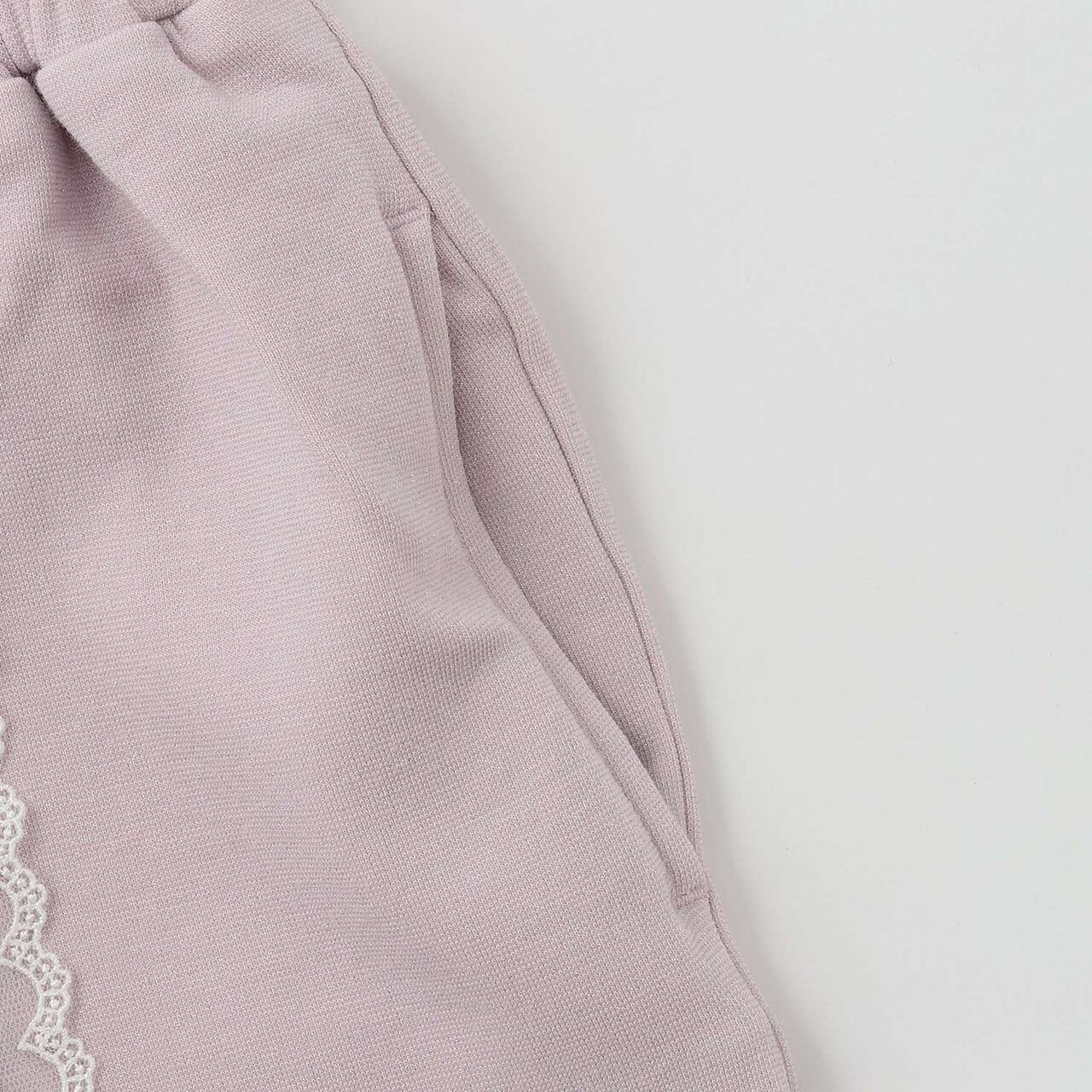 [Popular Item Restocked] [Not Available at Physical Stores] Lace-Trim Long Pants,Pink, large image number 5