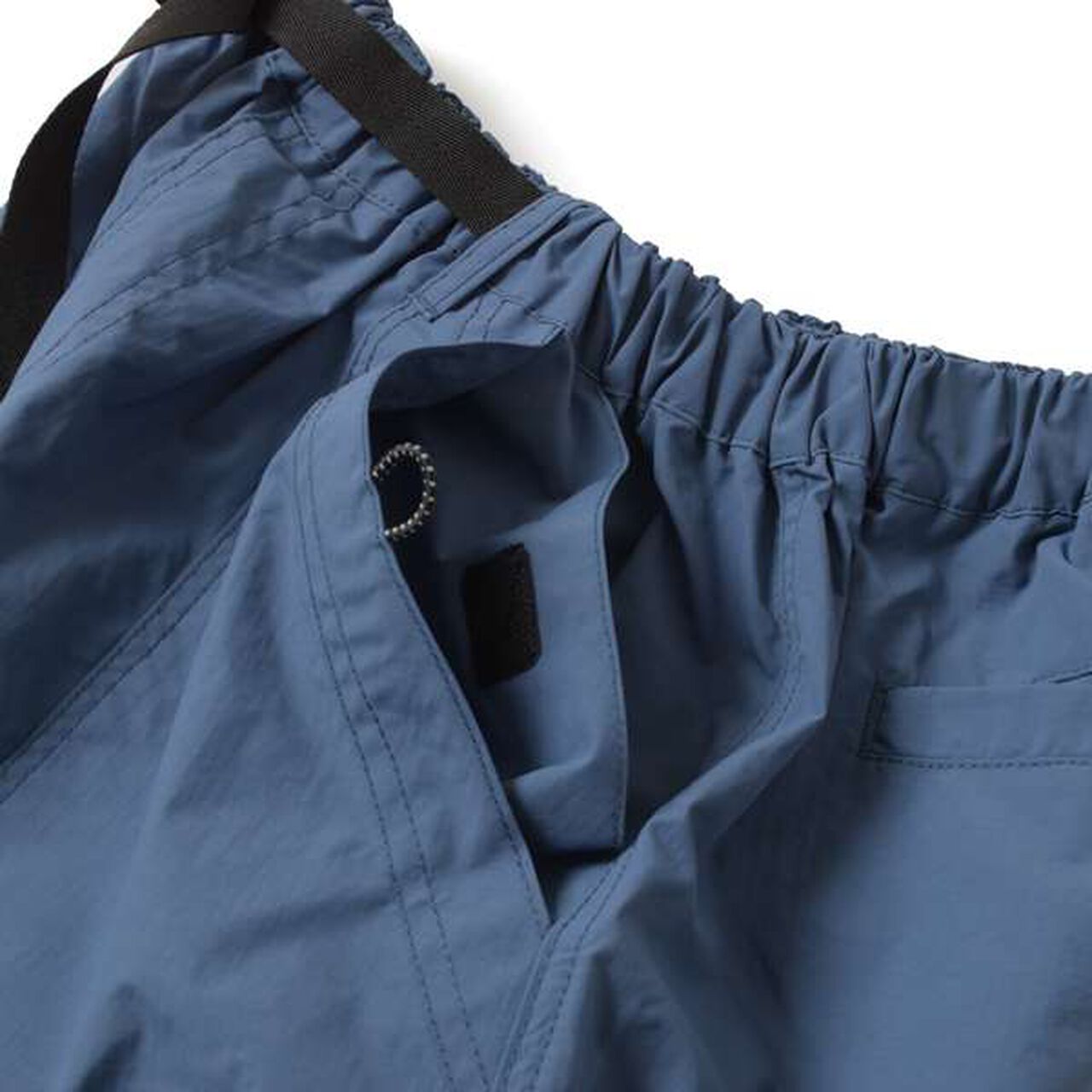 [Water-Repellent] Nylon Washed Climbing Half Pants,Black, large image number 4