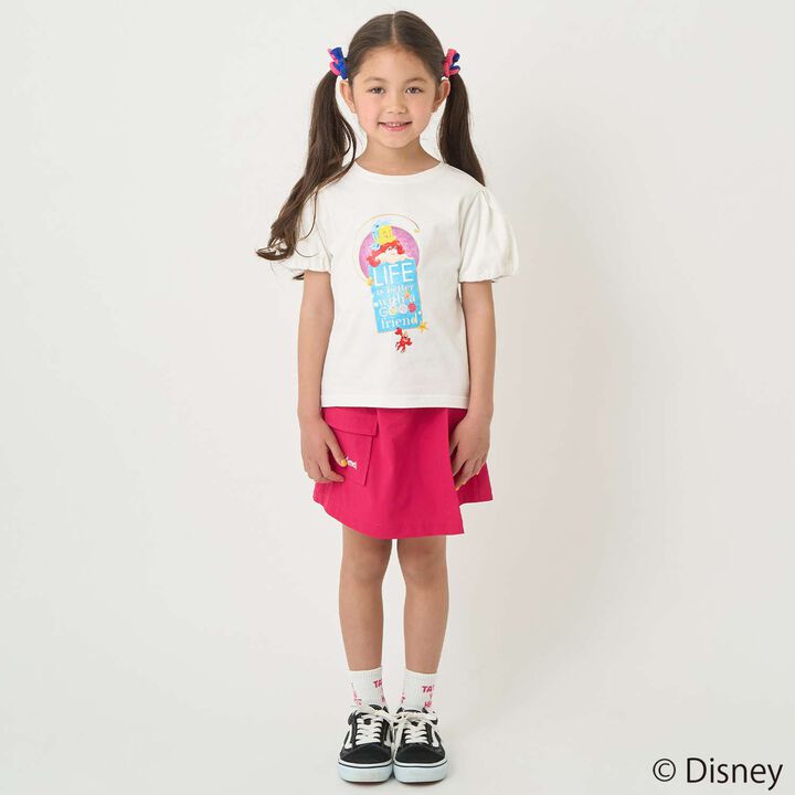 [Stain-resistant and Water-repellent] Disney Princess Puff Sleeve T-Shirt,White, medium image number 19
