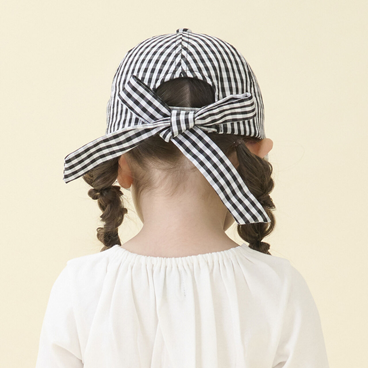 [Link] Back Ribbon Cap (Kids Size),Pearl white, large image number 23