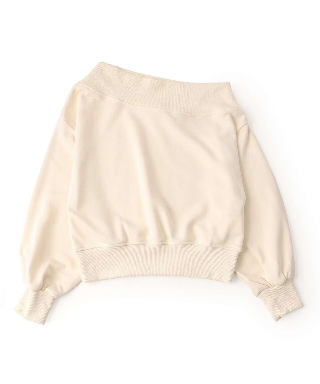 One-Shoulder Logo Sweatshirt,Navy, large image number 4