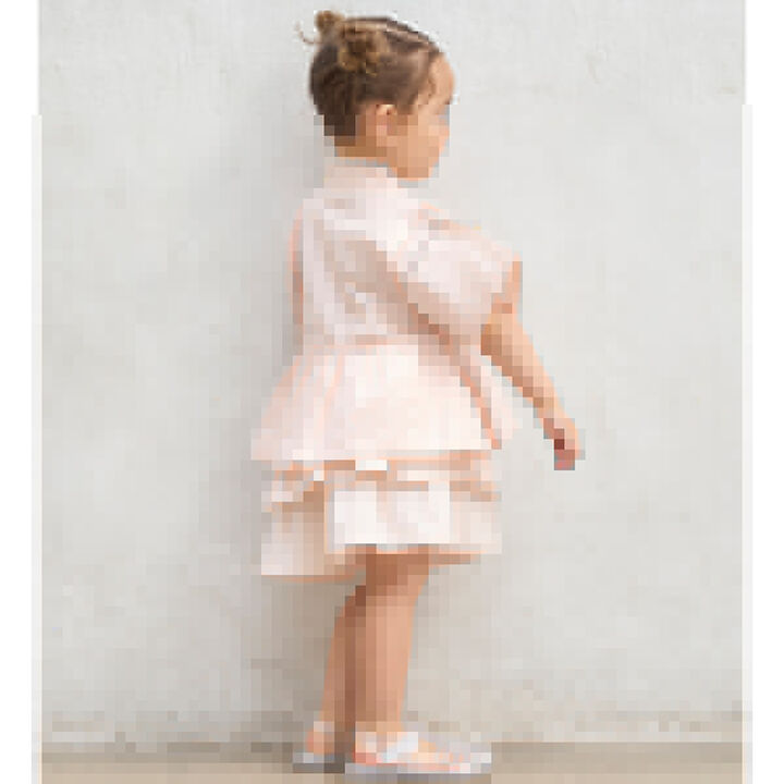 Peplum Frill Jinbei,Light pink, medium image number 3