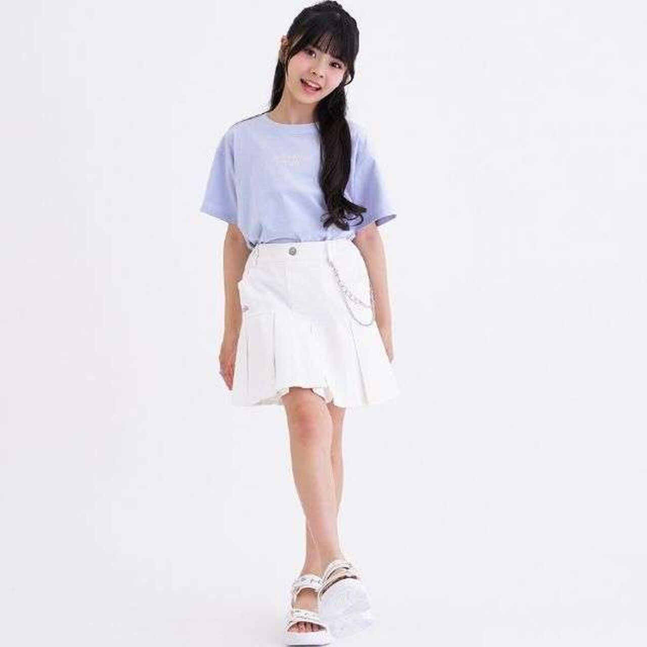 [Daily Price] 100% Cotton Patch-Style Short Sleeve T-Shirt,Ivory, large image number 5