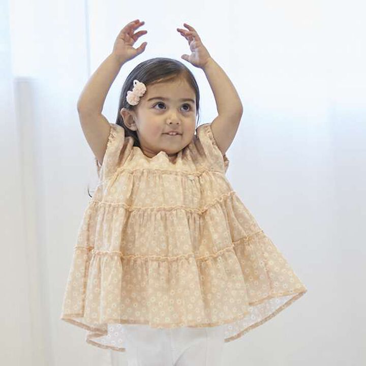 Smile Series Crinkled Tunic (Kids),Light gray, medium image number 21