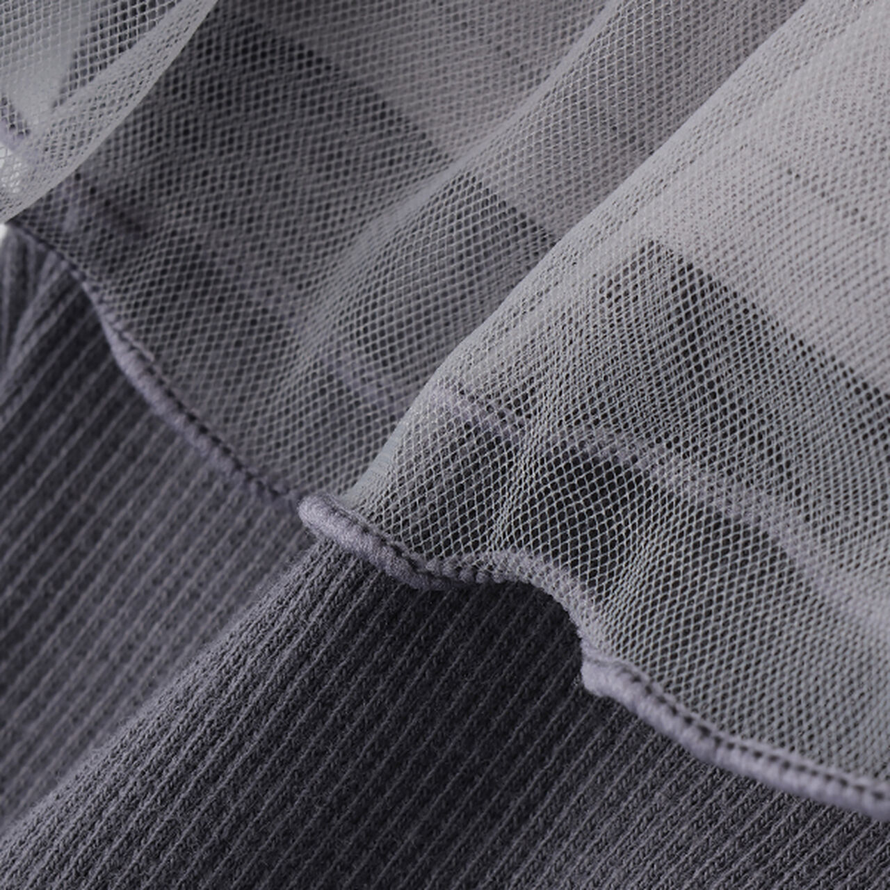 Tulle Skirt with Leggings Set,Blue gray, large image number 7