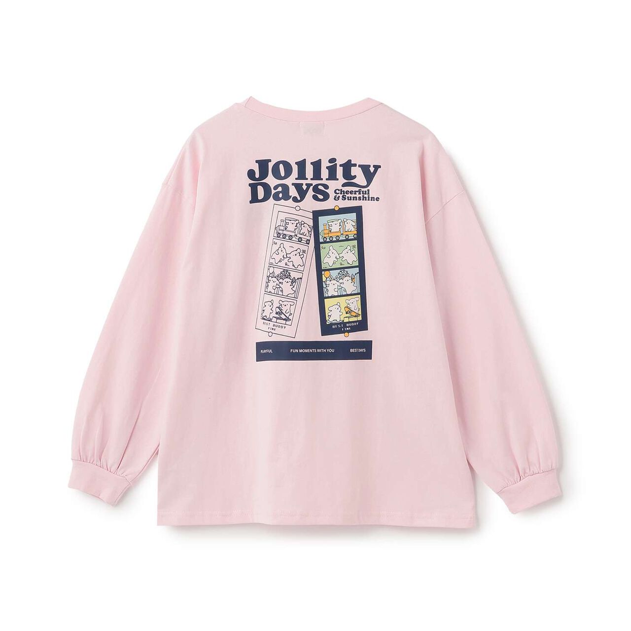 [100% Cotton] Animal Motif Long-Sleeve T-Shirt,Off white, large image number 19