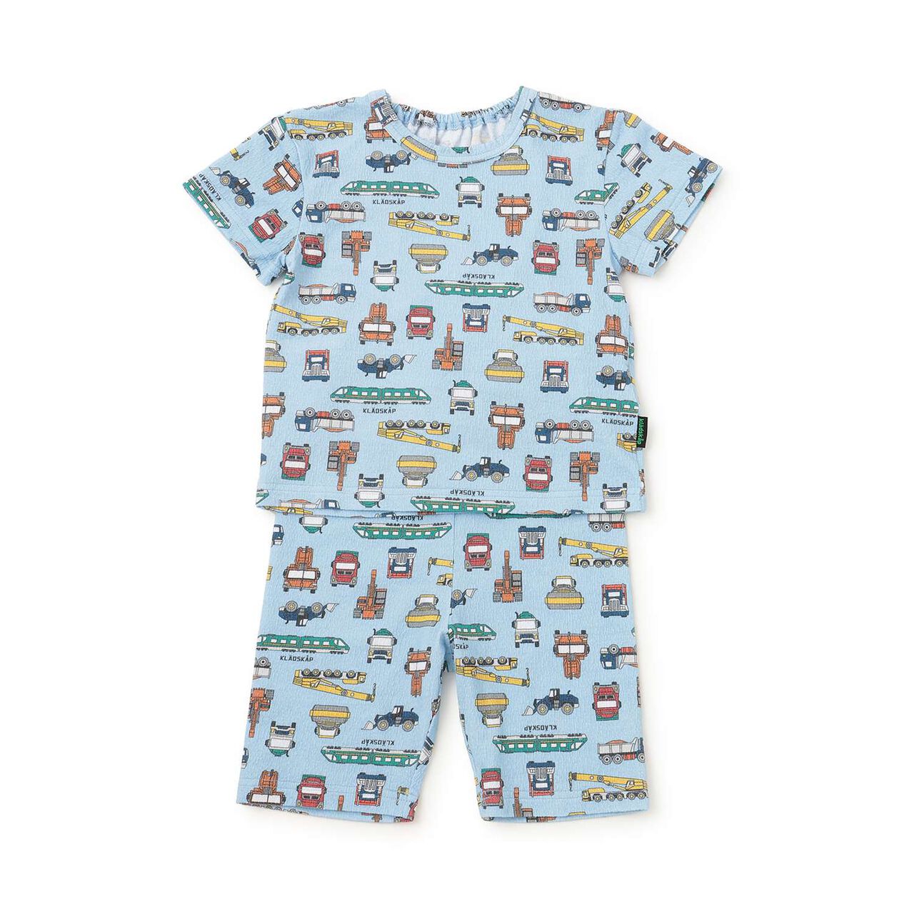 All-Over Pattern Short-Sleeve Loungewear,Sax blue, large image number 12