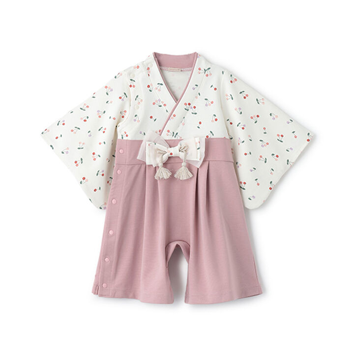 Girls NariKiri Hakama Coverall,Light pink, medium image number 5