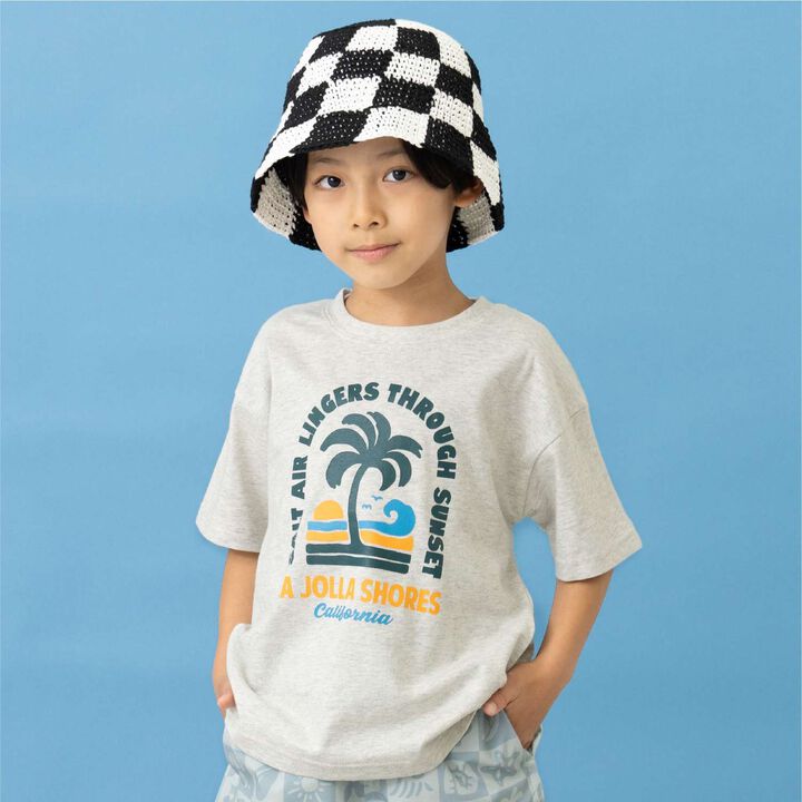 [365D.] Assorted Beach Print Cotton 100% Short Sleeve T-Shirt,, medium