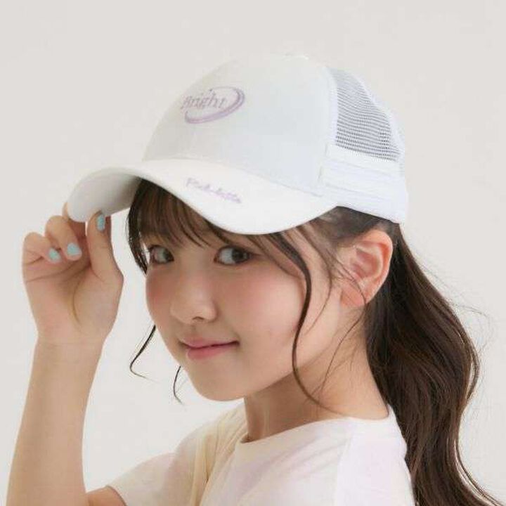 Side Stripe Logo Mesh Cap,, medium