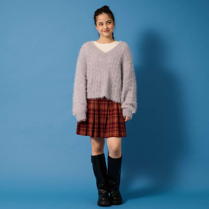 [AMI] Random Pleated Skirt-Pants,Black, medium image number 14