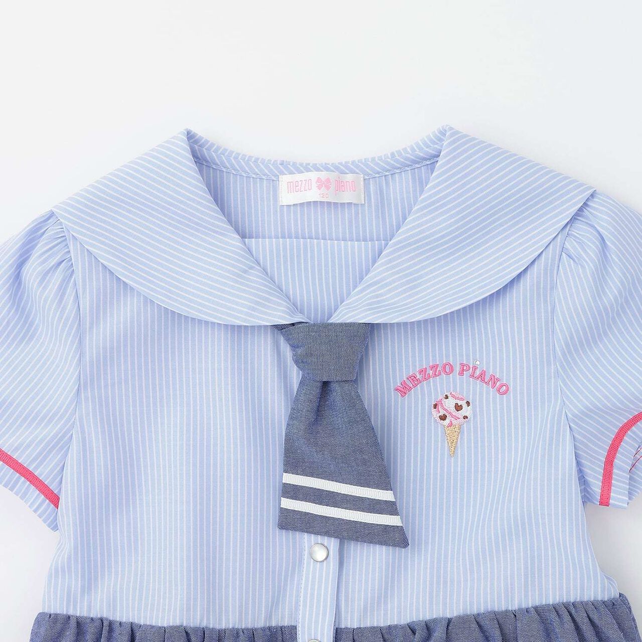 [31 Ice Cream] Sailor One-Piece Dress,Light khaki, large image number 5